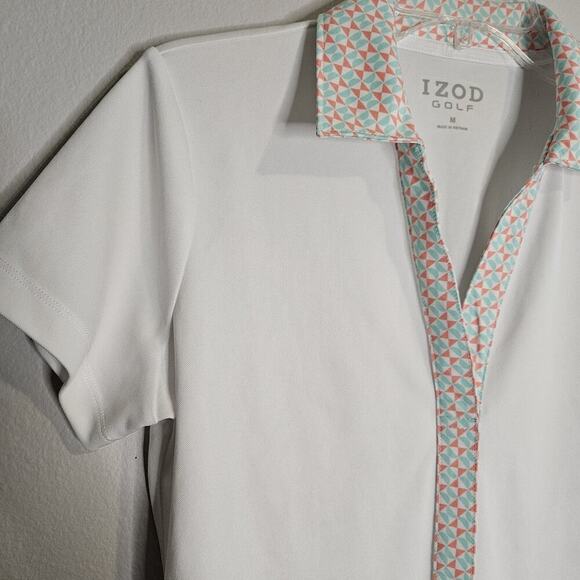 Women’s IZOD Stretch Golf Matching Skort and Shirt Set 6/M Pink Blue White NWOT - Picture 13 of 16